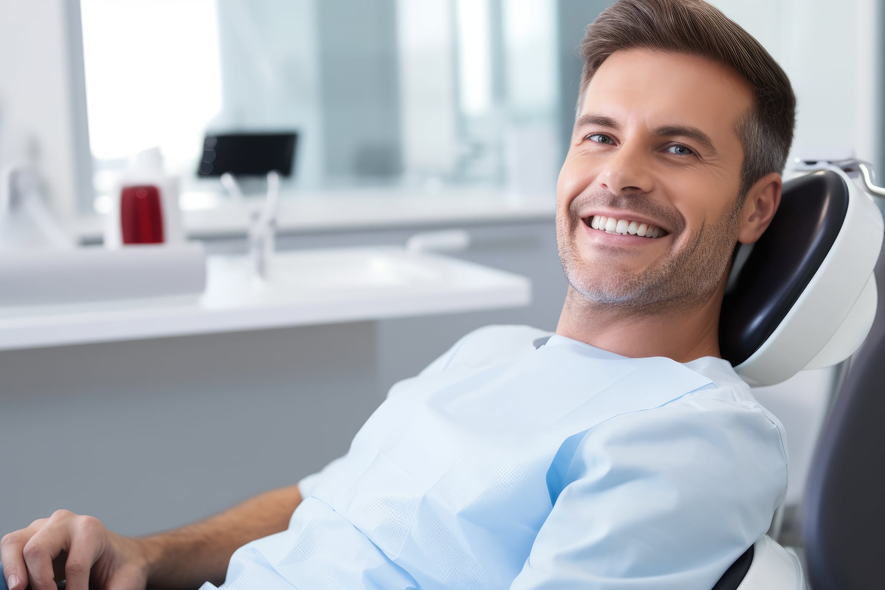 Man smiling at the Restorative Dentist in Highlands Ranch, CO